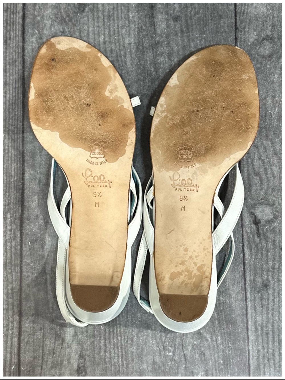 Vintage Lilly Pulitzer Kitten Heel Sandals [S4183] - Picture 10 of 11